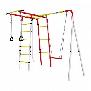 Детский спортивный комплекс для дачи ROMANA Лесная поляна - 3 + фанерные качели R 103.26.05 (Romana, СГ000004934)